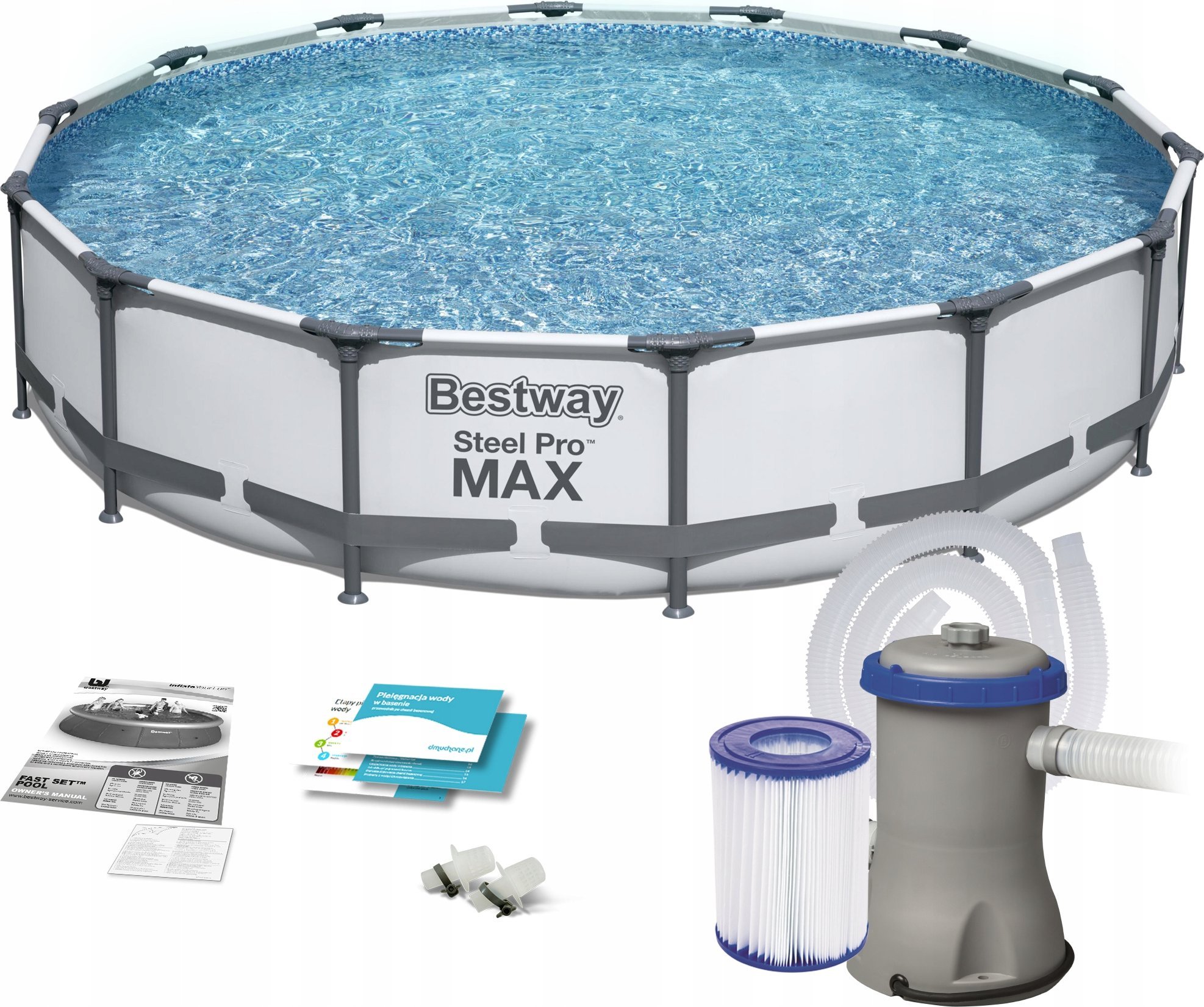 Bestway Swimming pool BESTWAY STEEL PRO MAX with accessories, 4.27m x 84cm, 56595