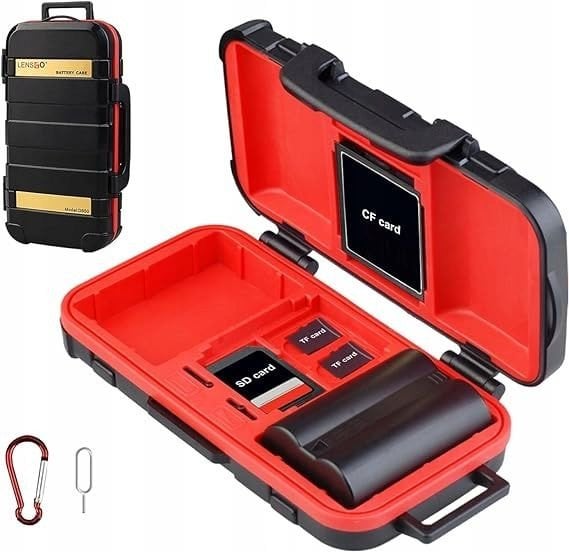 Etui Pokrowiec Case Na Akumulatory Baterie Karty Pamięci Do Aparatu Kamery / D850