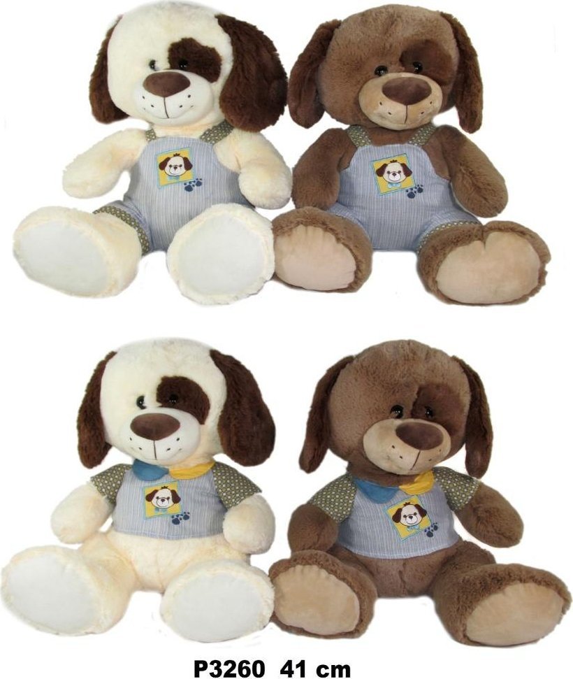 Pies w ubranku 41cm MIX