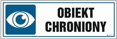 Nc022 Obiekt Chroniony Naklejka Nc022_150X50_ Signproject Polska Sp. Z O.o Nc022_150X50_Fn 5904937403857