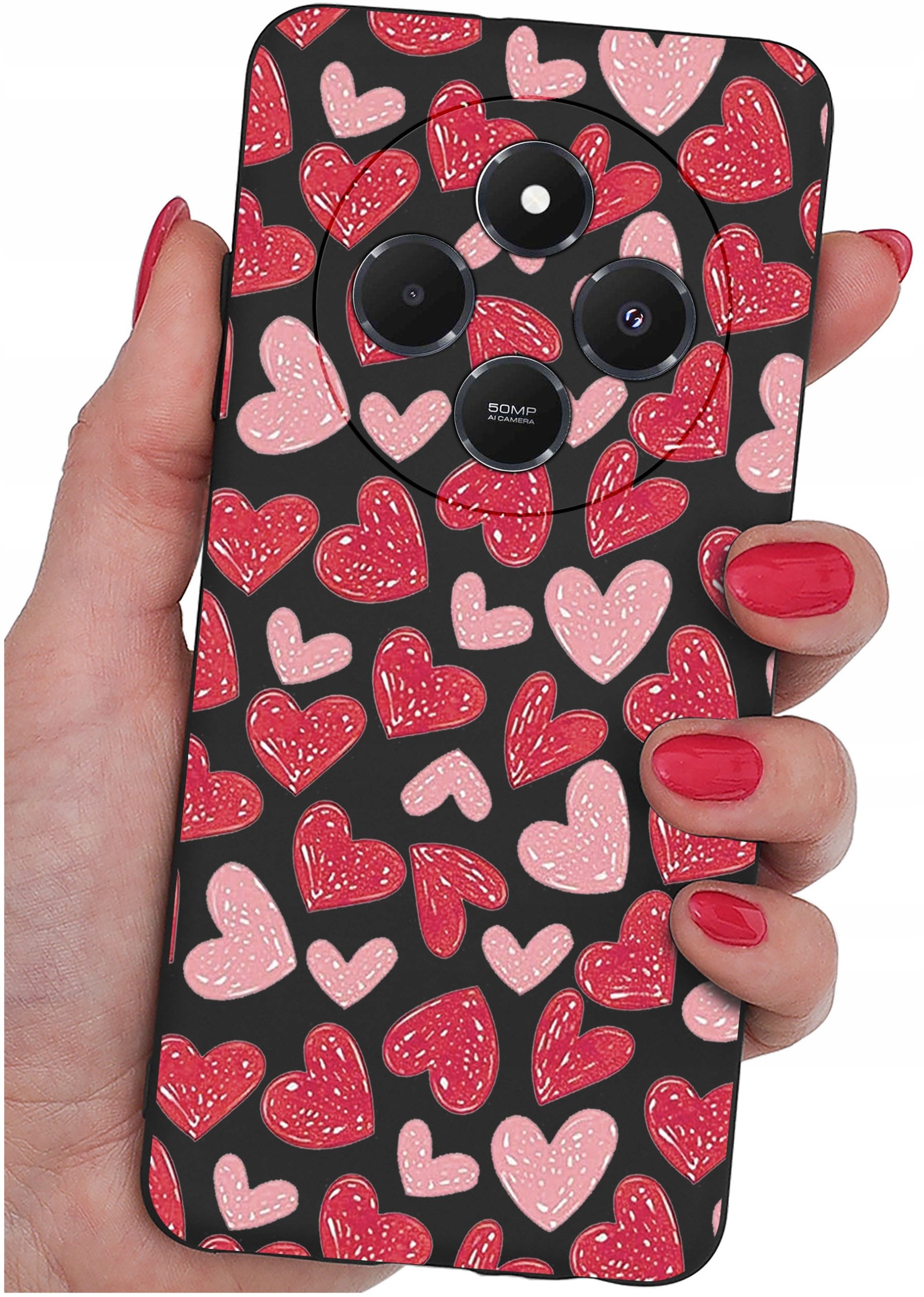 Etui do Xiaomi Redmi 14C WZORY |SILIKONOWE MATT CASE + SZKŁO 9H