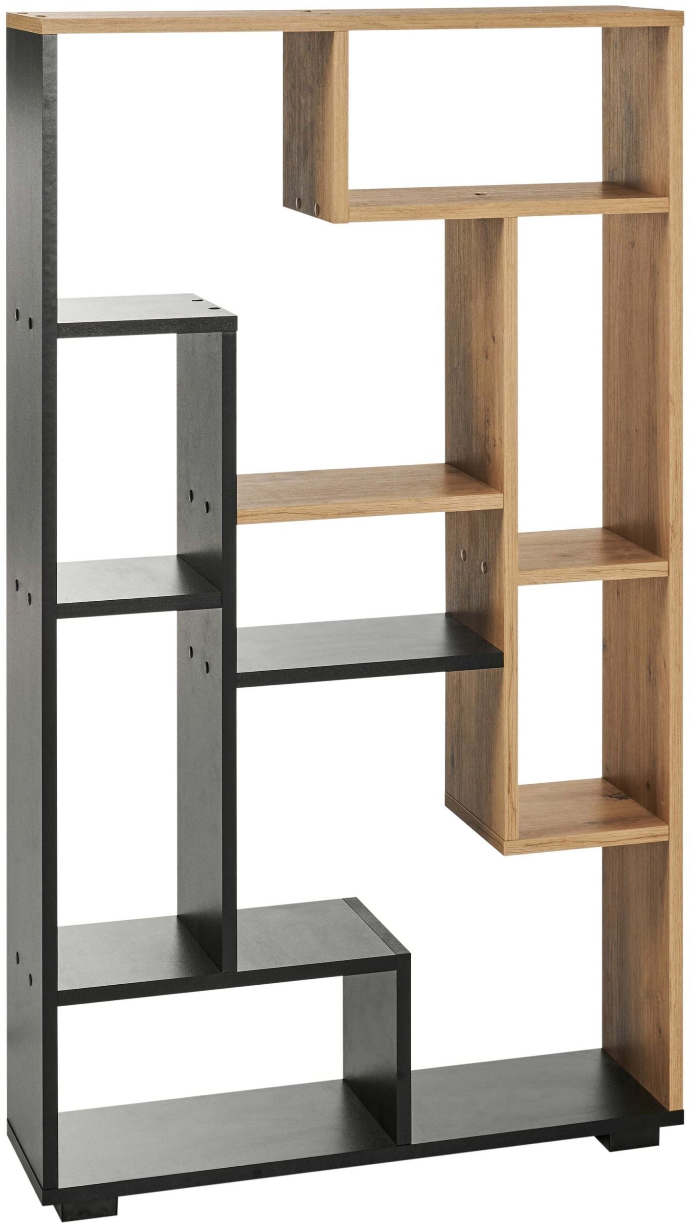 Regał ALMA 122 cm Brązowy/ czarny