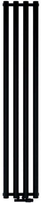 GRŁ-G/AP-1500X422-C / AQUAFORM / ASAMI-PLUS / GRZEJNIK ŁAZIENKOWY PIONOWY 1500X422 CZARNY Z WIESZAKAMI 682W / PRZY.DOL. 50MM / AQ.802-322415