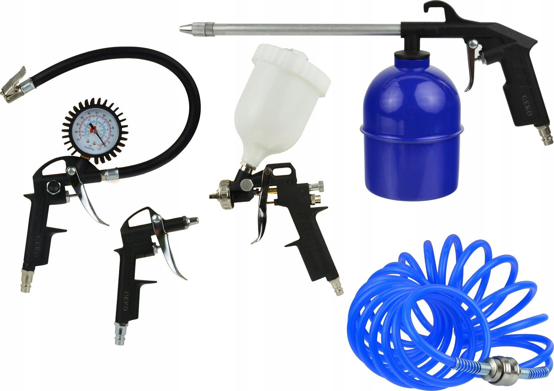 Geko Pistolet lakierniczy + reduktor i odwadniacz (20)