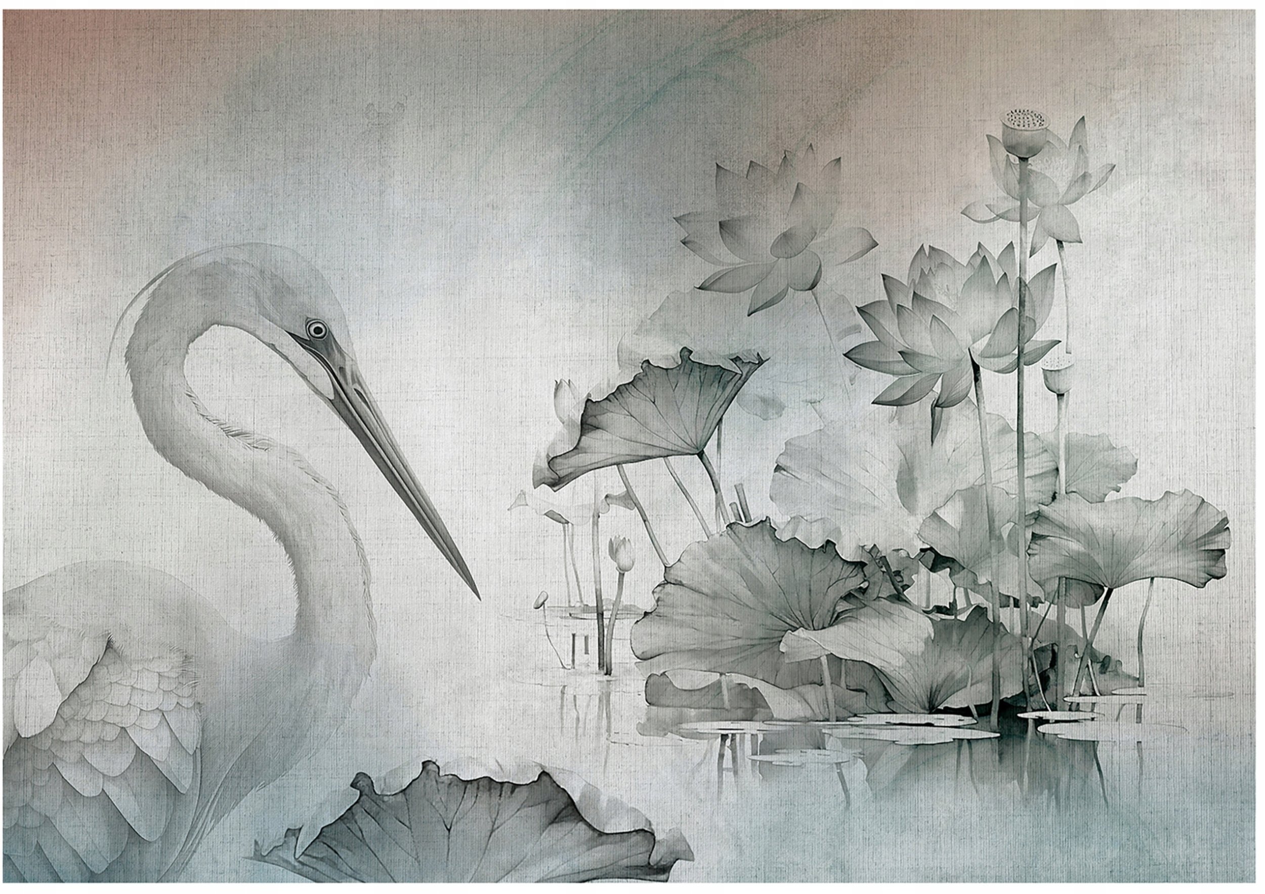 Fototapeta Na Flizelinie Ptak Kwiaty Do Sypialni Salonu 416x254