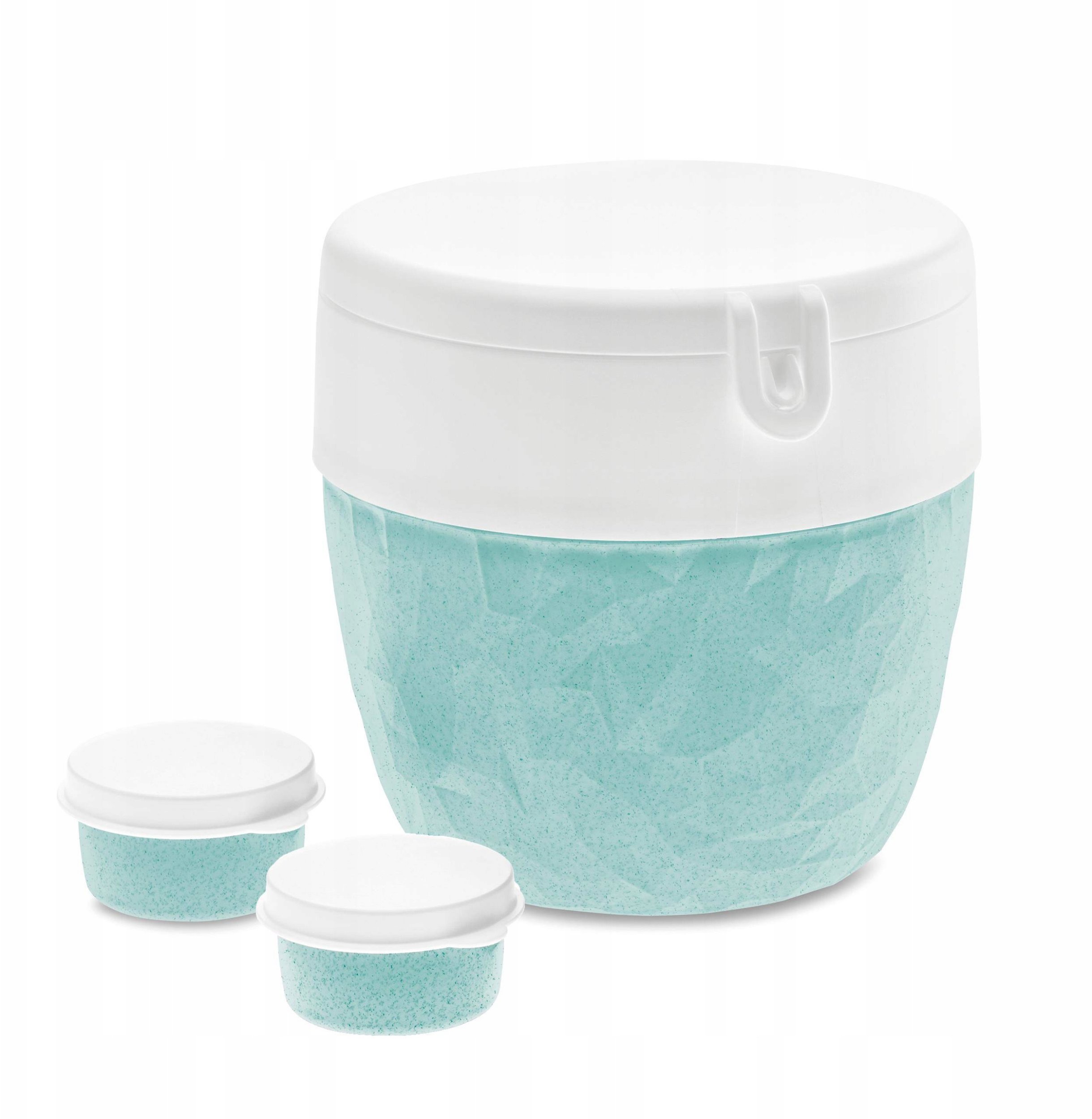 Śniadaniówka, pojemnik na sałatkę i sos BENTOBOX L, 3 elementy, KOZIOL