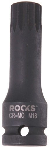 ROOKS KLUCZ TRZPIENIOWY UDAROWY 1/2", 75 MM, SPLINE M 18