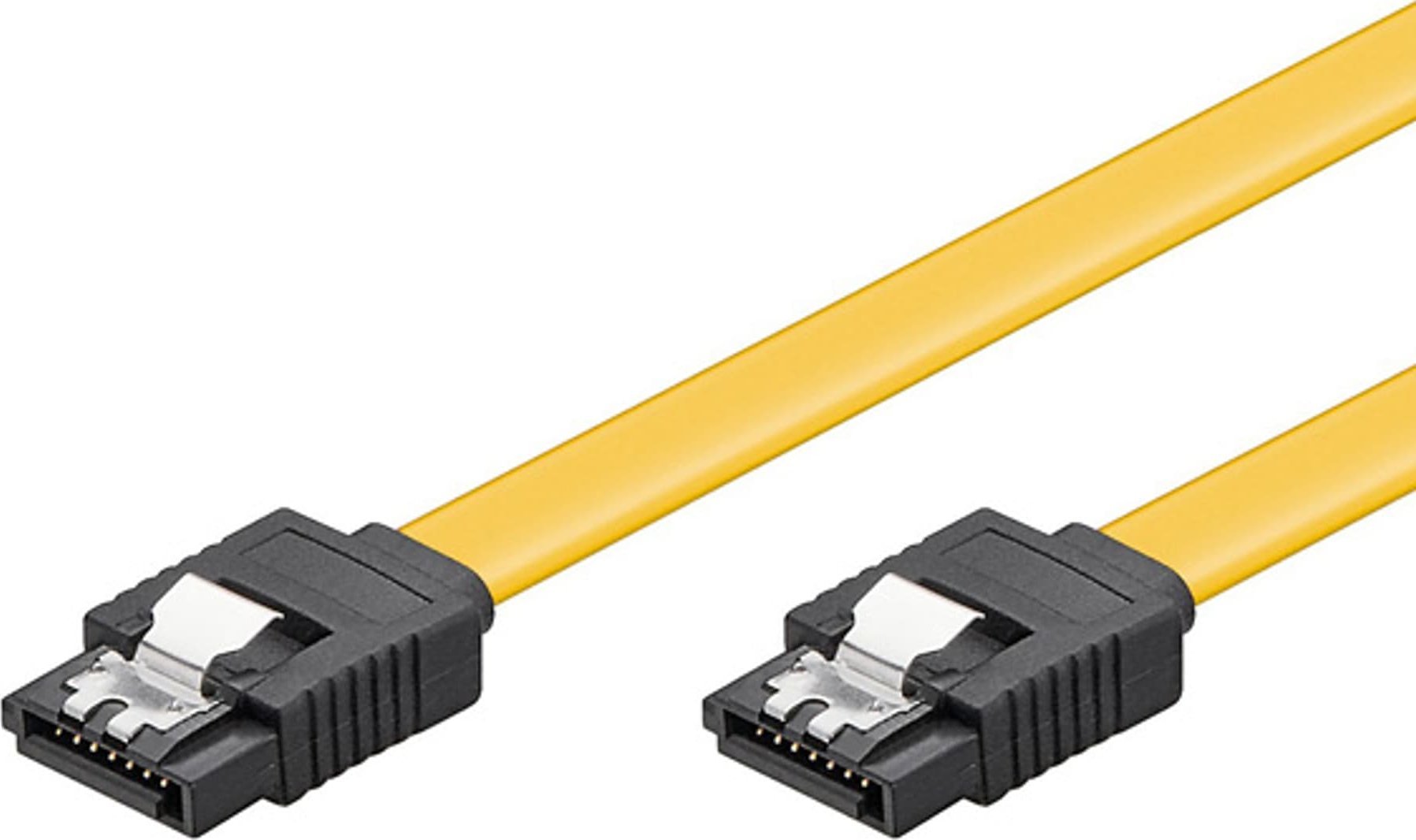 Kabel do dysku twardego SATA, 0.5 m, żółty, Logo blistr, 6 Gb/s