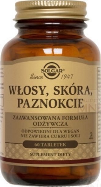 Solgar SOLGAR Formuła Włosy, Skóra, Paznokcie tab
