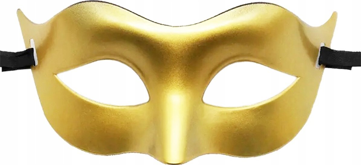 BQ85B Maska wenecka złota przebranie