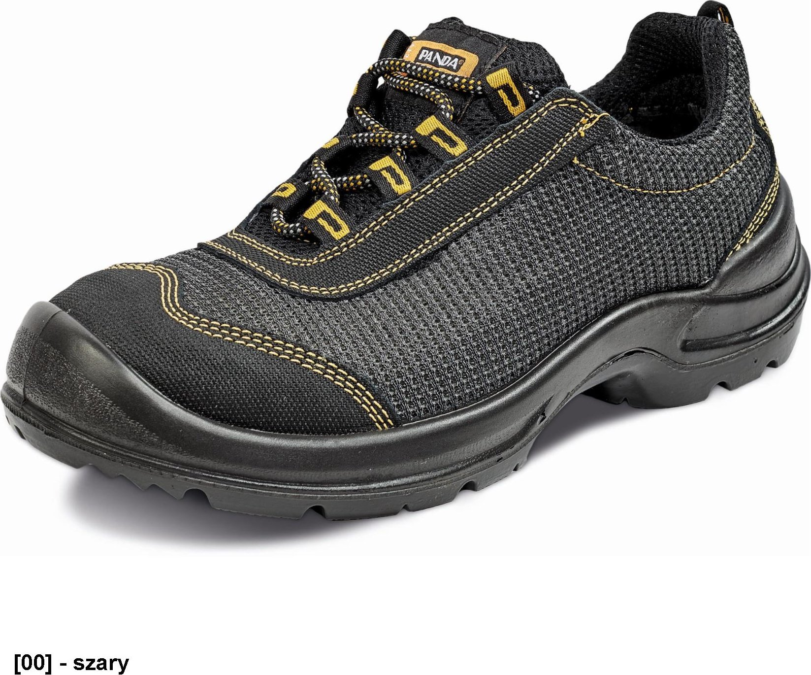 CERVA STRONG PROFESSIONAL SPRINT GREY S1 - materiałowe półbuty ochronne ze stalowym podnoskiem, podeszwa PU/PU 38