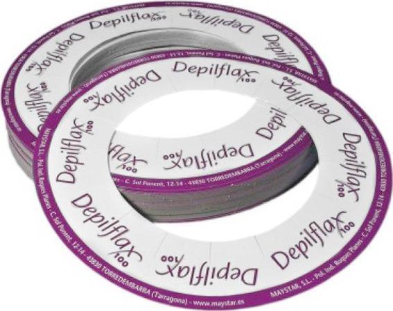 Depilflax DEPILFLAX 100 KOŁNIERZ PAPIEROWY NA PUSZKĘ 10 SZT.