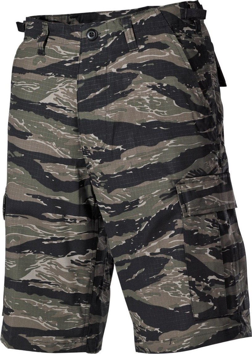 MFH Spodnie US Bermuda BDU Rip Stop tiger stripe XL
