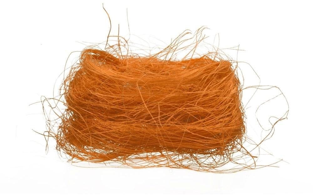 Wiosenny sizal dekoracyjny kremowy pomarańczowy