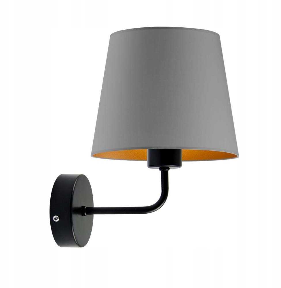 Kinkiet nad lustro RIMINI GOLD klosz złote wnętrze