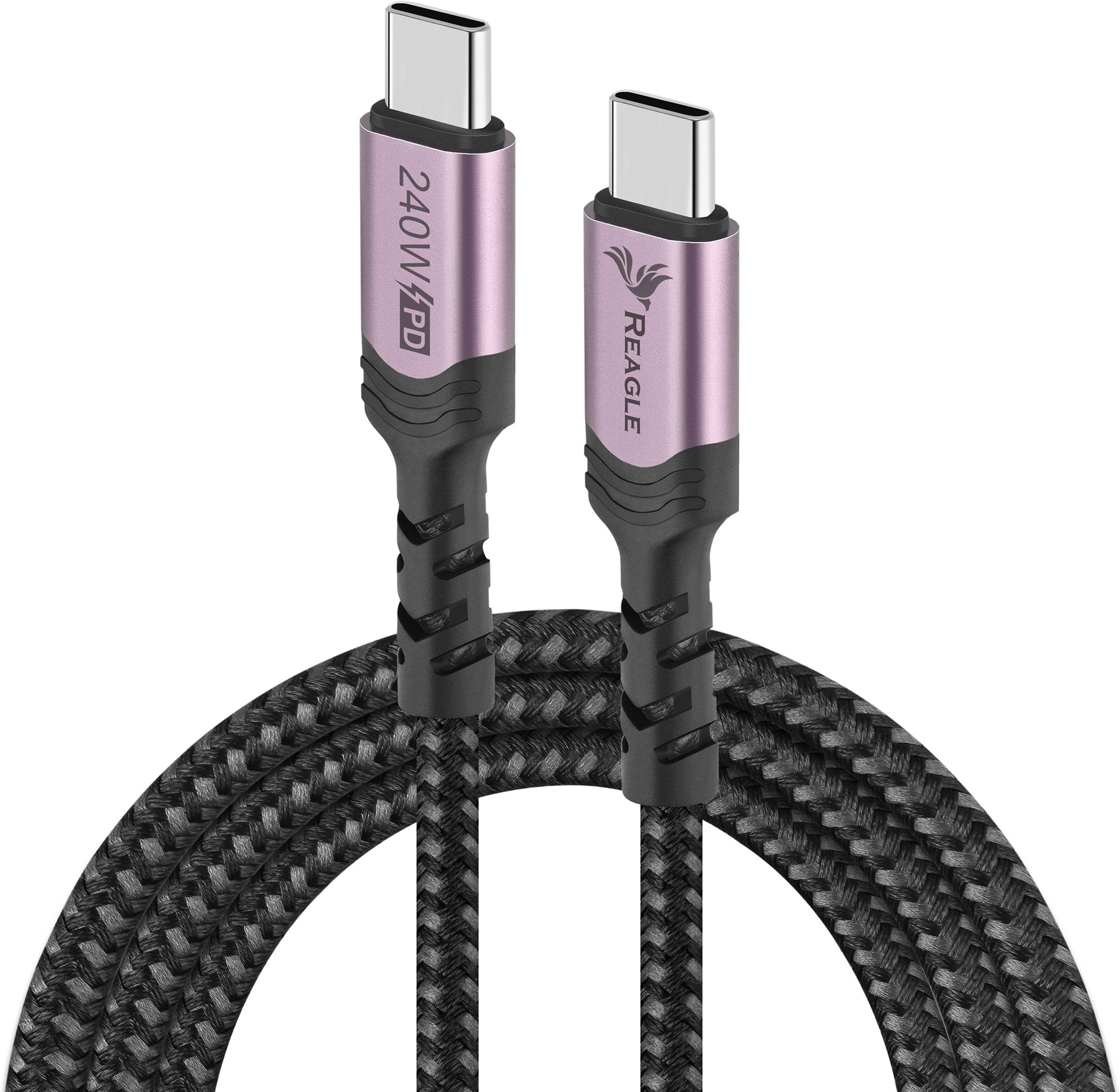 Kabel USB C PD 240W 5A do iPhone 15 16, MacBook Pro Air QC 4.0 50 cm