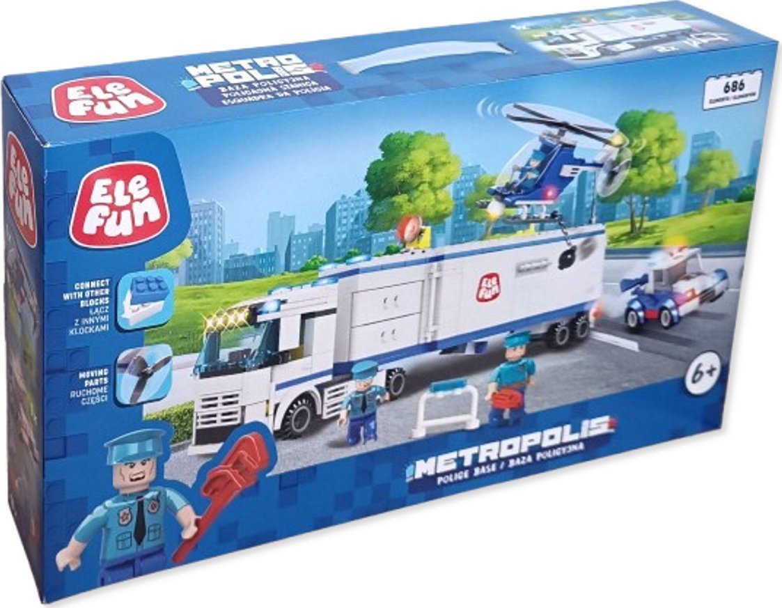 Klocki Elefun Metropolis Baza policyjna 8828