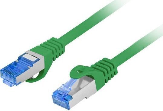 Lanberg PATCHCORD KAT.6A S/FTP LSZH CCA 0.25M ZIELONY FLUKE PASSED LANBERG