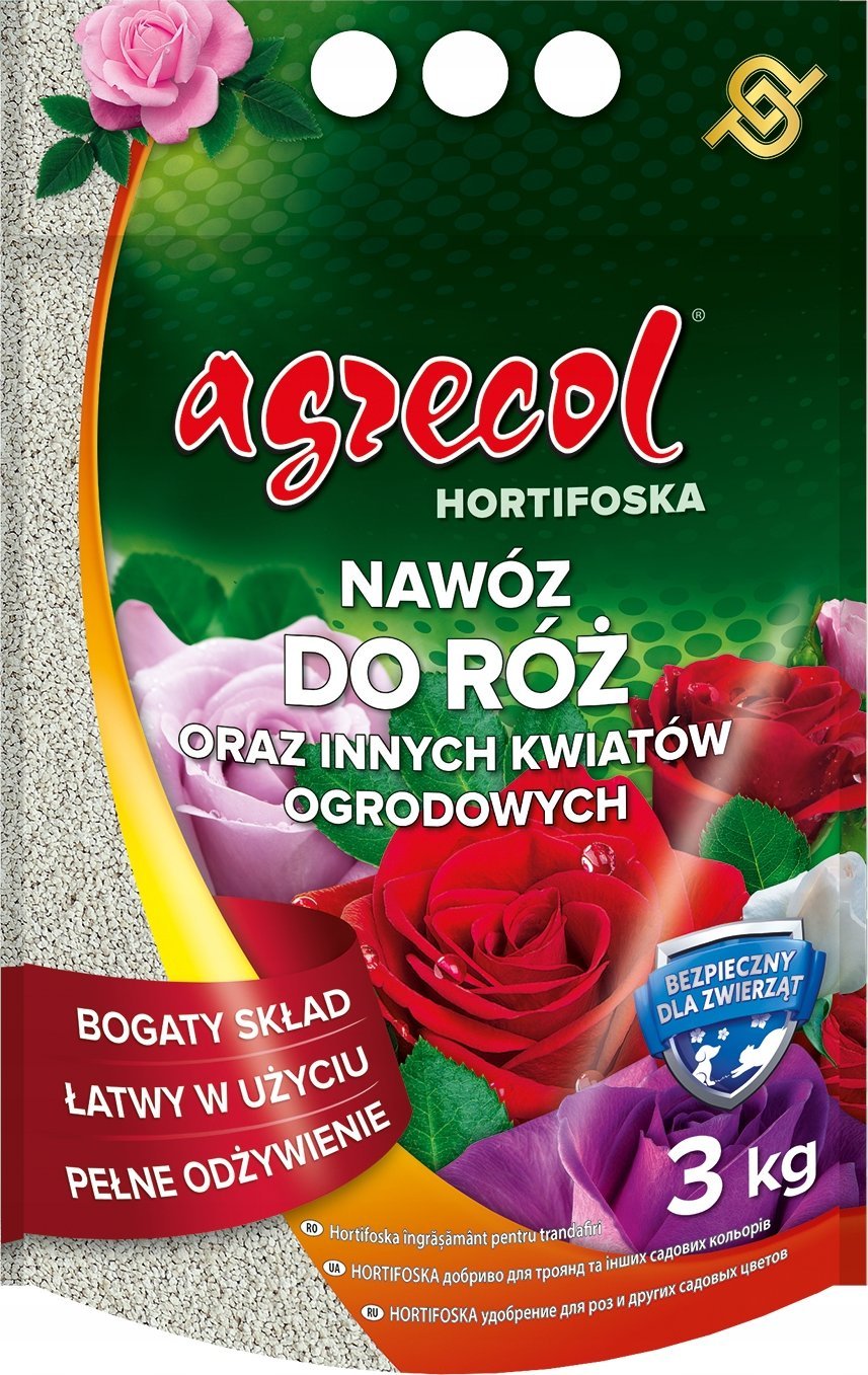 Agrecol HORTIFOSKA do róż i innych kwiatów ogrodowych 3kg