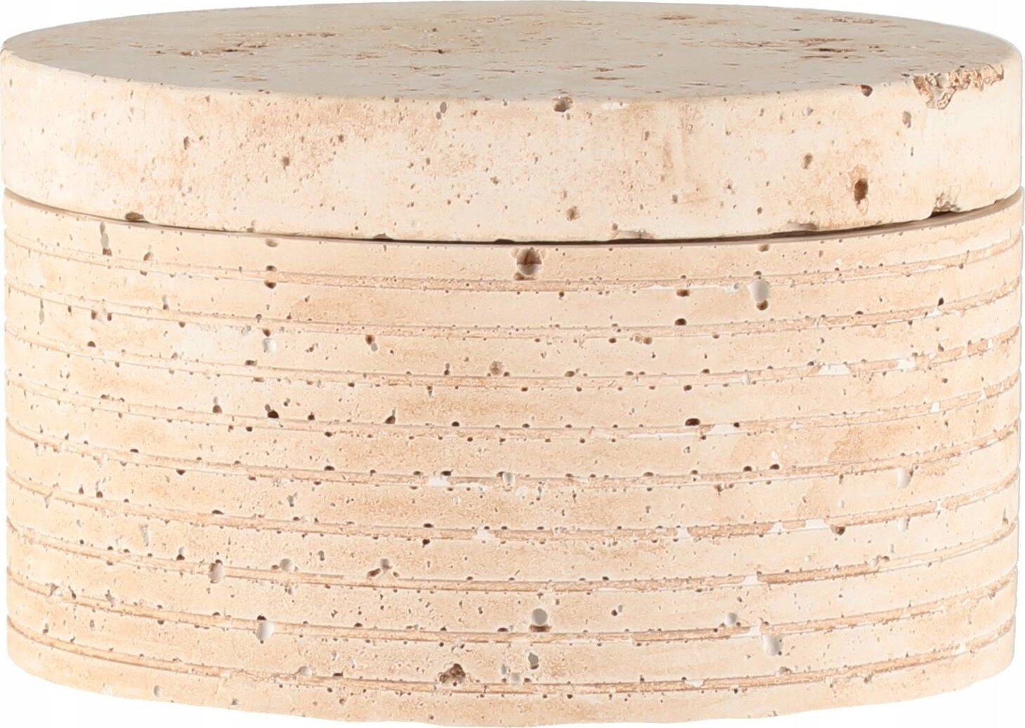 Cementowy pojemnik z wieczkiem ALEX, 13 x 8 cm