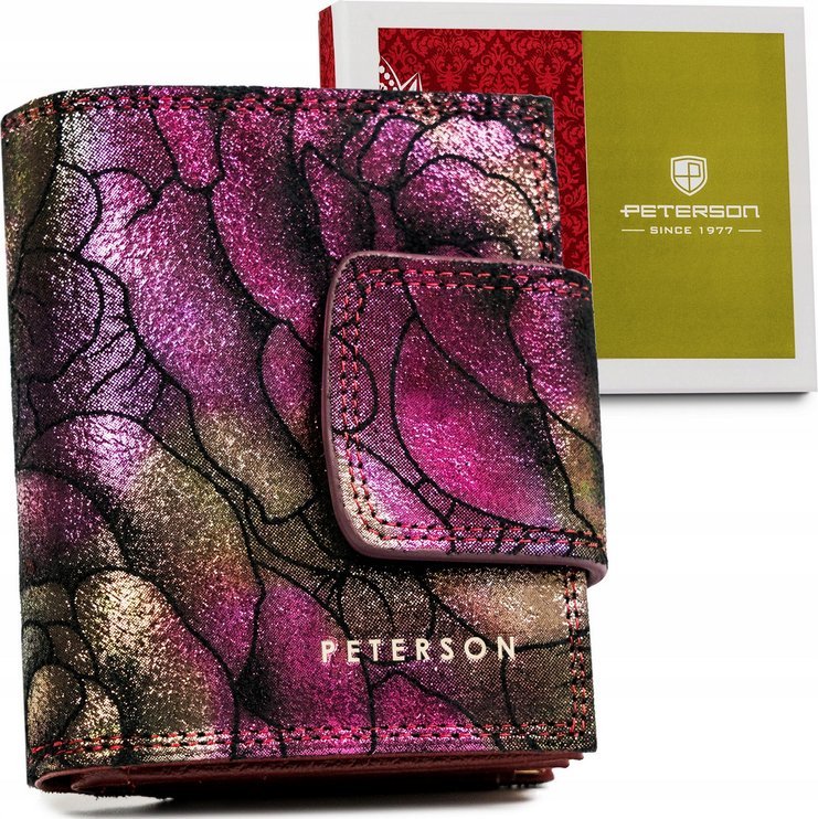 Peterson Skórzany damski portfel Peterson PTN 42329-MD NoSize