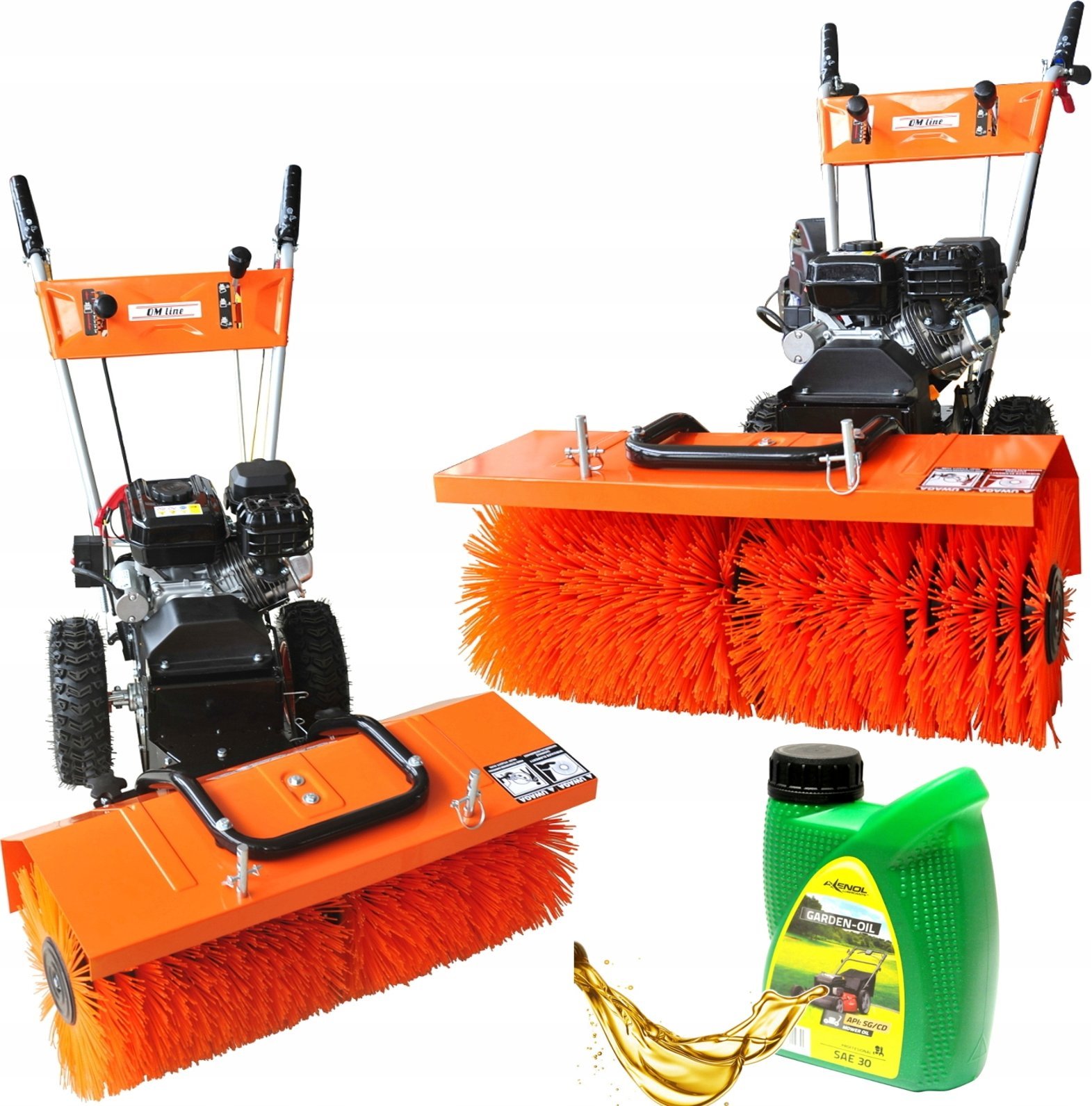 OLEO-MAC PETROL SWEEPER PKM 80EK + SNOW BLOWER