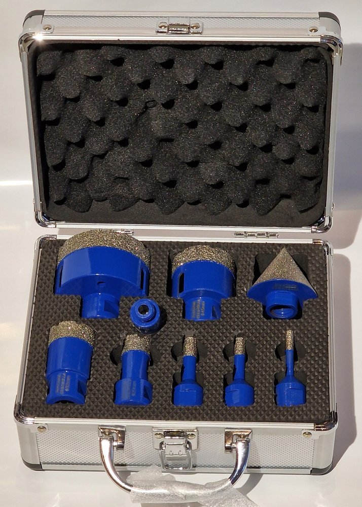 ZESTAW OTWORNIC DIAMENTOWYCH 9 el. WALIZKA 200886 CORONELLA ADIAM