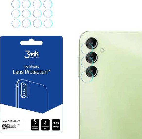 3MK 3MK Lens Protect Sam A14 5G A146 Ochrona na obiektyw aparatu 4szt