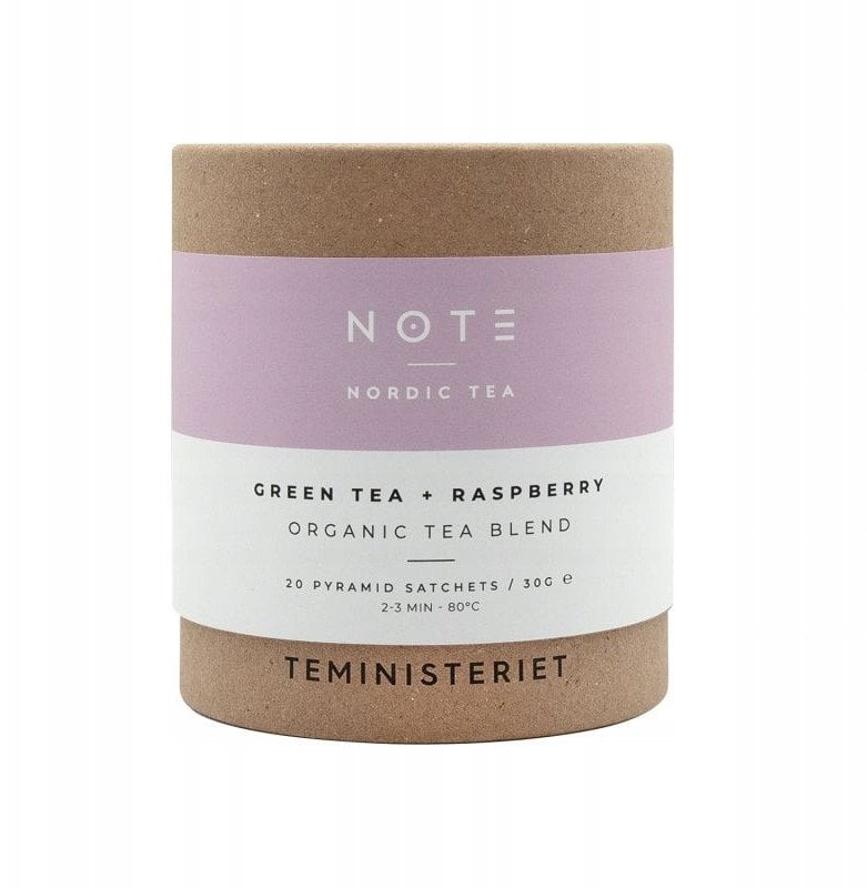 Teministeriet Herbata Note Green Tea Raspberry Organic 20 torebek