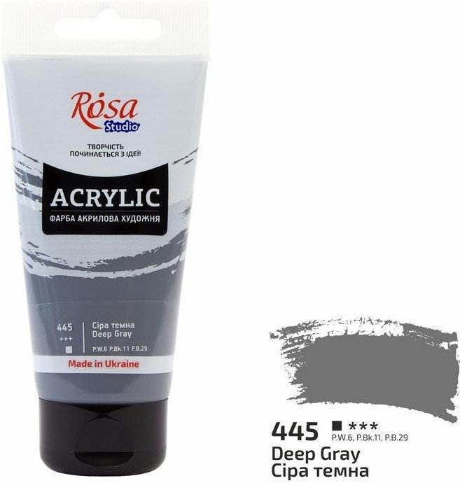 Farba akrylowa deep gray 445 75ml