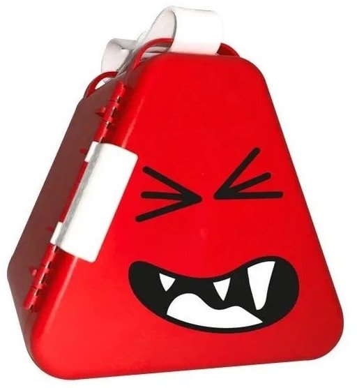 Trunki Przenośne pudełko, pojemnik na zabawki TeeBee - czerwone