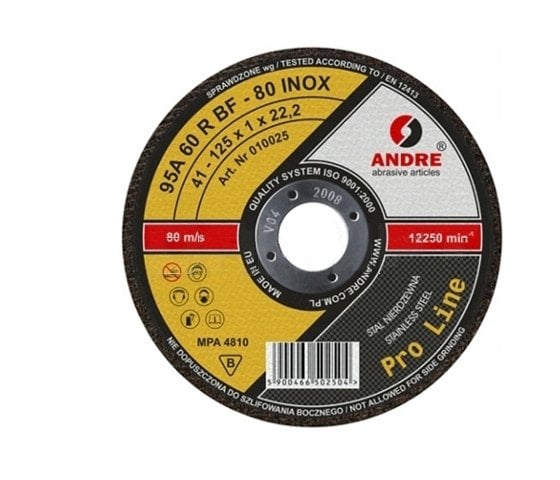 Andre Tarcza do metalu 230 x 2,0mm INOX PRO LINE 95A36RBF