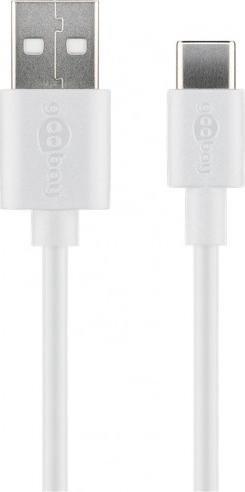 Kabel USB Goobay USB-C - USB-C 2 m Biały (59130)