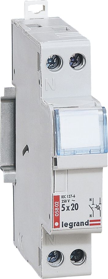 Legrand Rozłącznik bezpiecznikowy cylindryczny 1P+N 5x20mm RB302 005802 - 005802