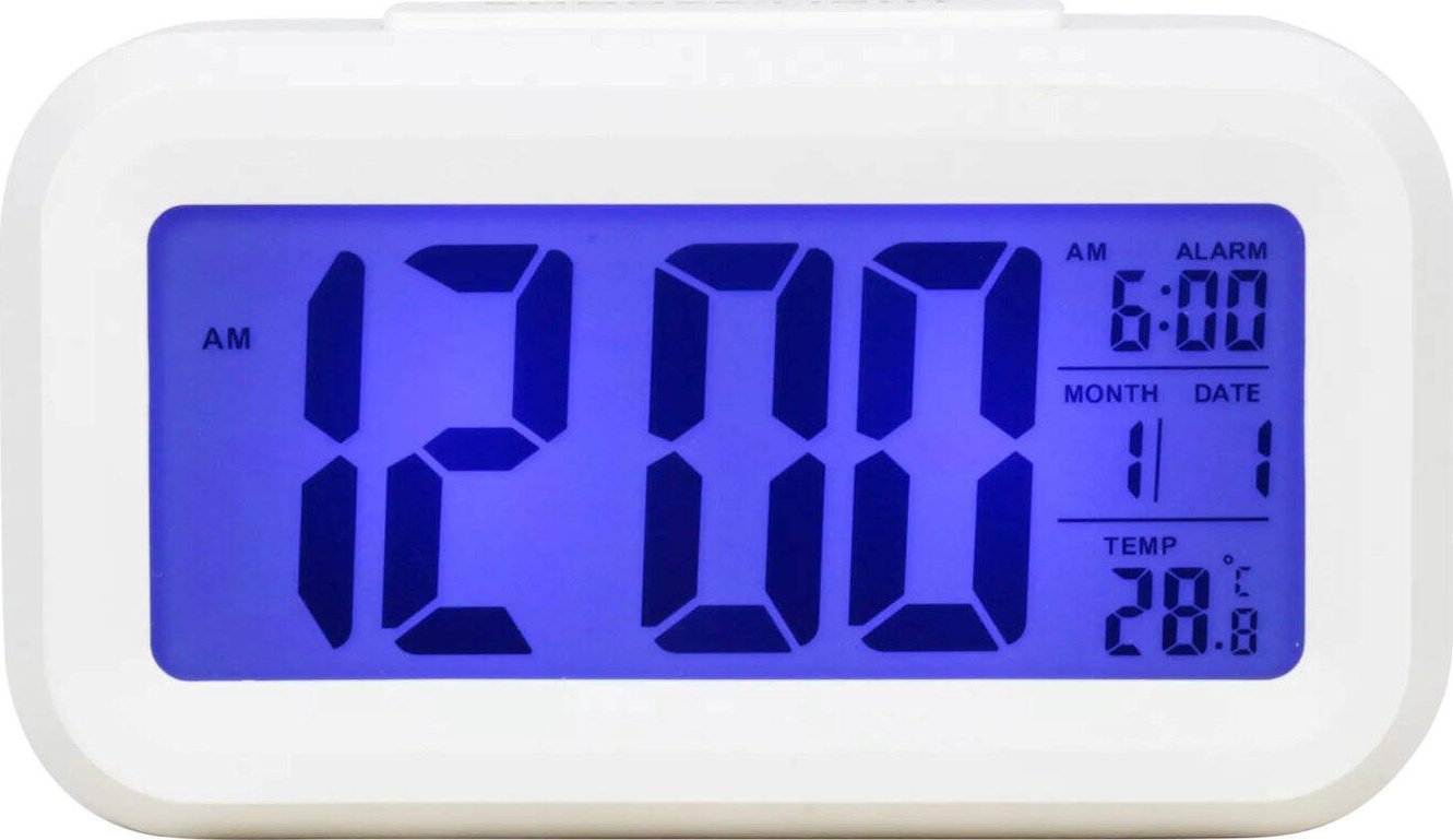 Perfect Budzik Perfect 13701 biały termometr automatyczne podświetlenie .