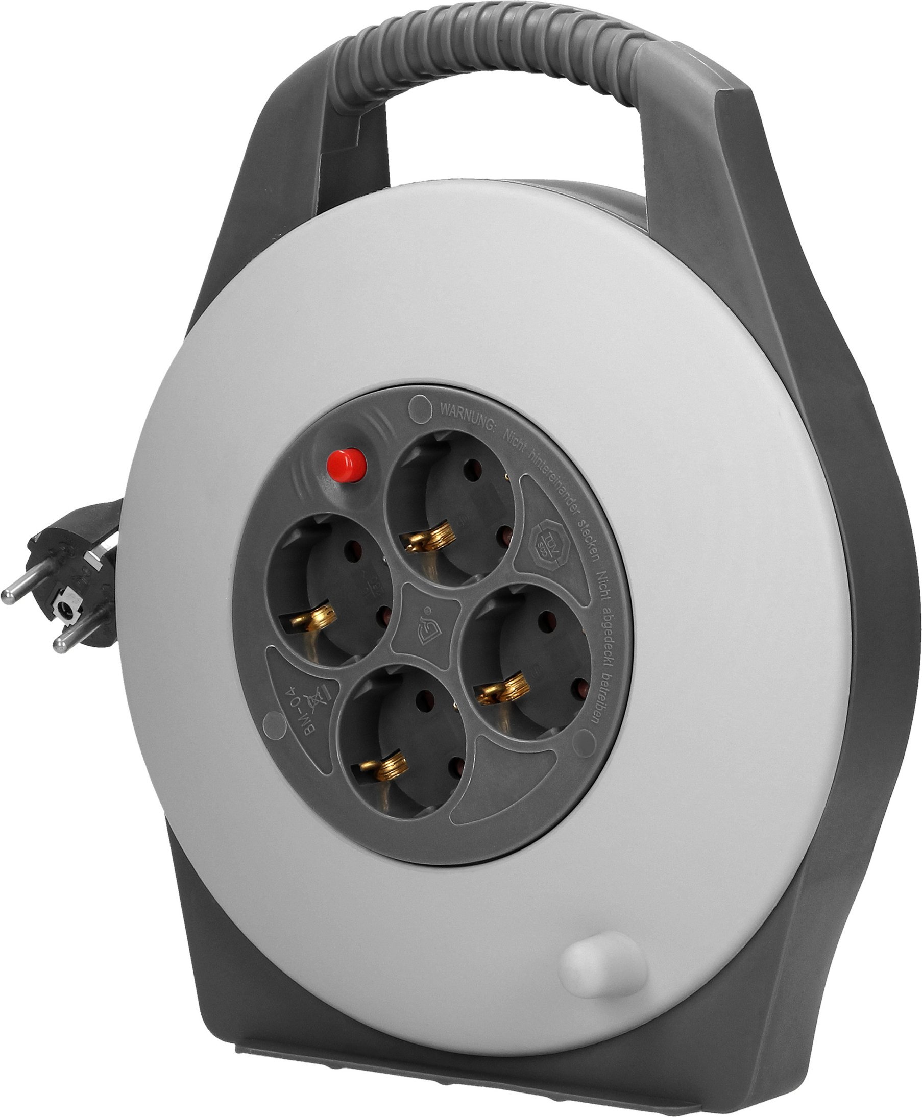 Orno Przedłużacz bębnowy, 4 gniazda 2P+Z (schuko), kabel PVC H05VV-F 3x1mm? , długość 10m