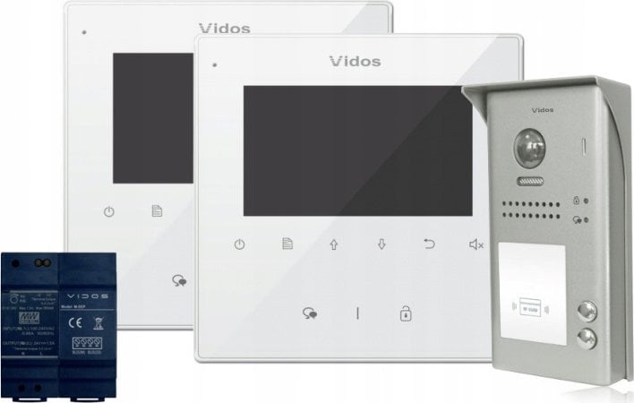 VIDOS MONITOR DO WIDEODOMOFONU VIDOS M670B-S1/S2 CZARNY