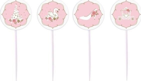 Świeczki mini figurki Princess for a Day 4szt.