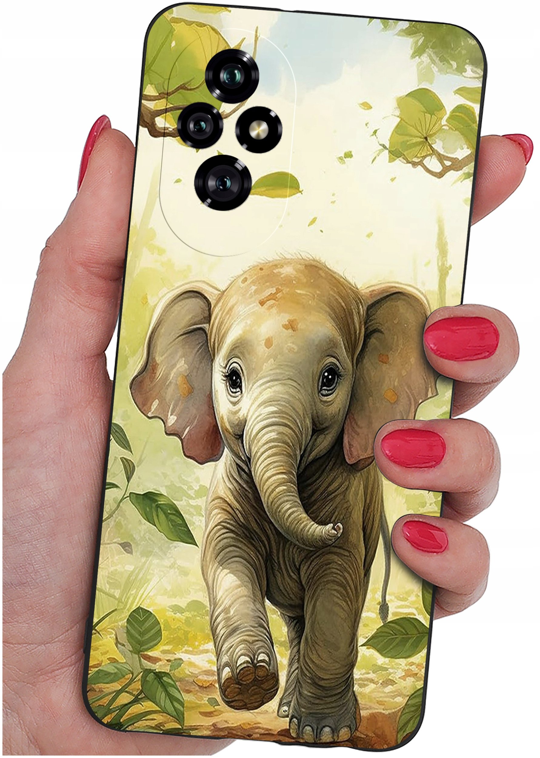 ETUI do Honor 200 5G | WZORY | SILIKONOWE MATT CASE + SZKŁO 9H