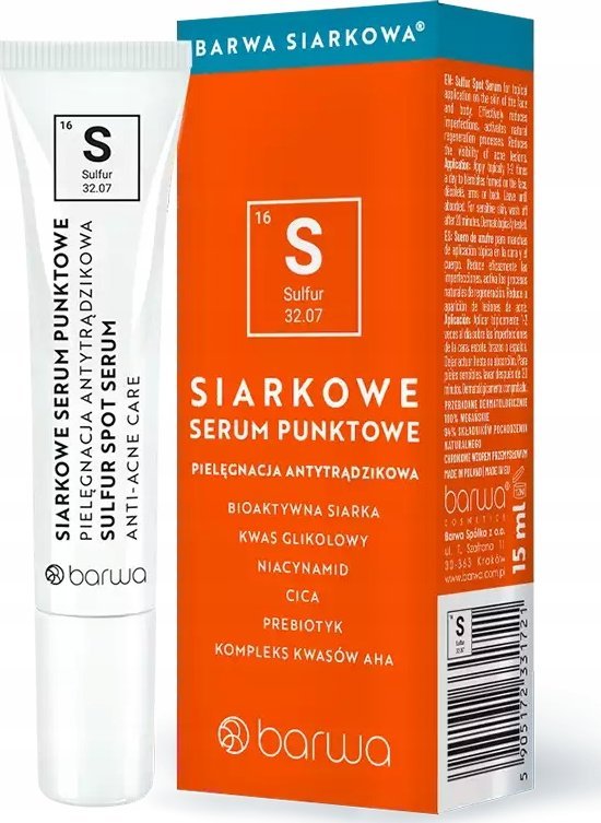 Siarkowe serum punktowe antytrądzikowe 15ml
