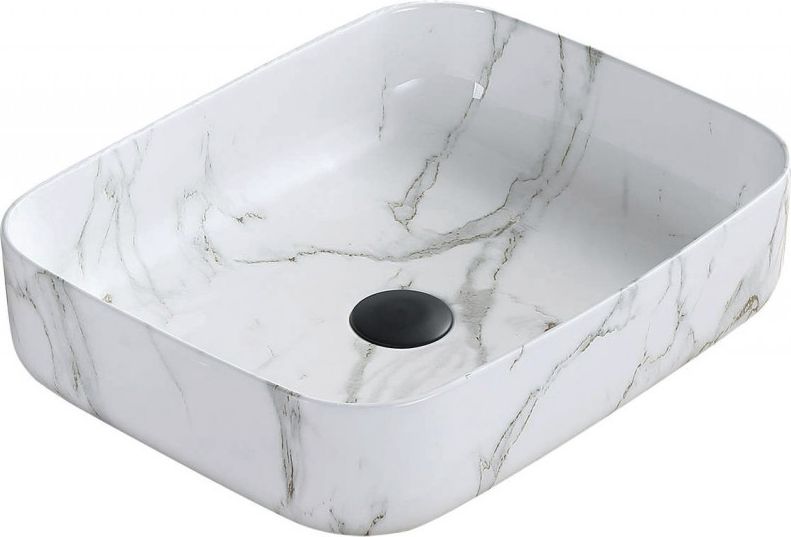 Umywalka Mexen Mexen Carla umywalka nablatowa 50 x 39 cm biała kamień - 21555092