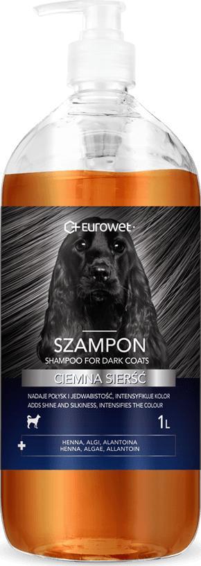 EUROWET Eurowet Szampon do ciemnej sierści 1l