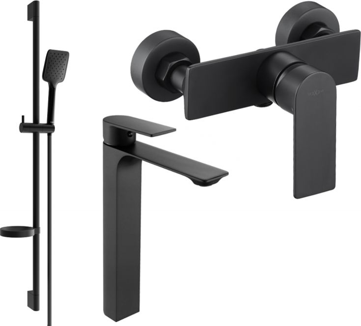 Mexen Mexen Alexa DS62 zestaw prysznicowy, czarny - 71214DS62-70