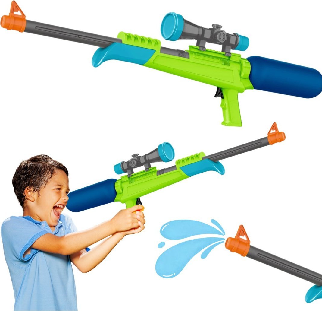 DUŻY KARABIN PISTOLET NA WODĘ BROŃ WODNA ZABAWKA ZESTAW ŚMINGUS-DYNGUS