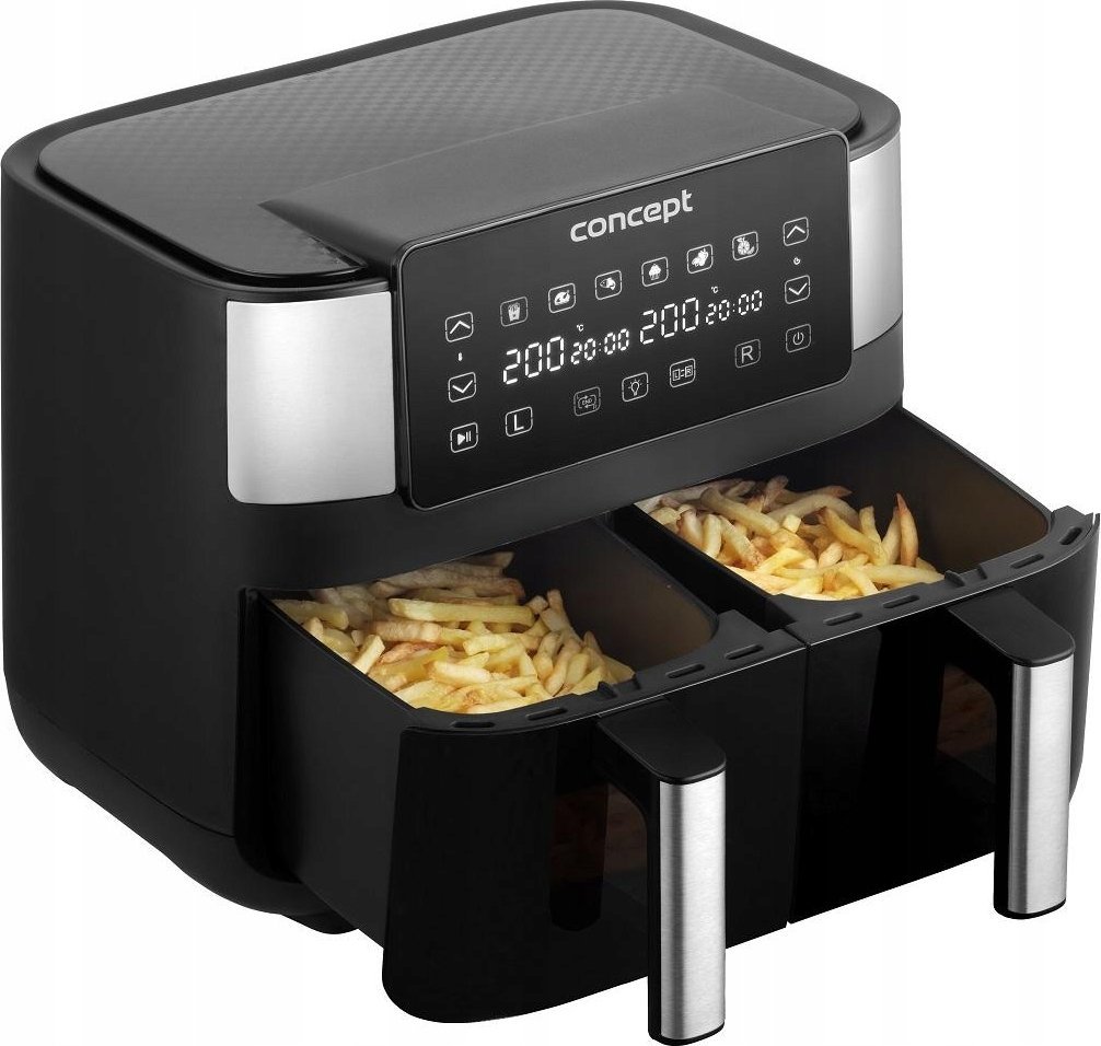 Frytkownica beztłuszczowa double CONCEPT FR8000