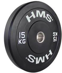 HMS Talerz Olimpijski BBR15 Bumper 15 kg czarny (17-61-017)