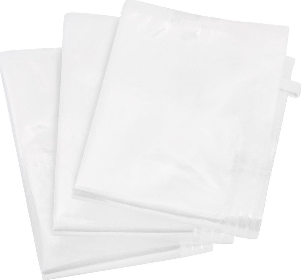 Wenko Zestaw 6 worków do pakowania próżniowego tekstyliów, oszczędność miejsca, szczelne zamknięcie, oszczędność do 75%, marka WENKO