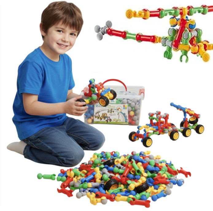 Coil klocki konstrukcyjne zestaw dla dzieci 170 el. elementów