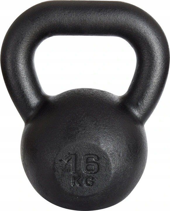 Kettlebell Kawmet W00259 żeliwny 16 kg