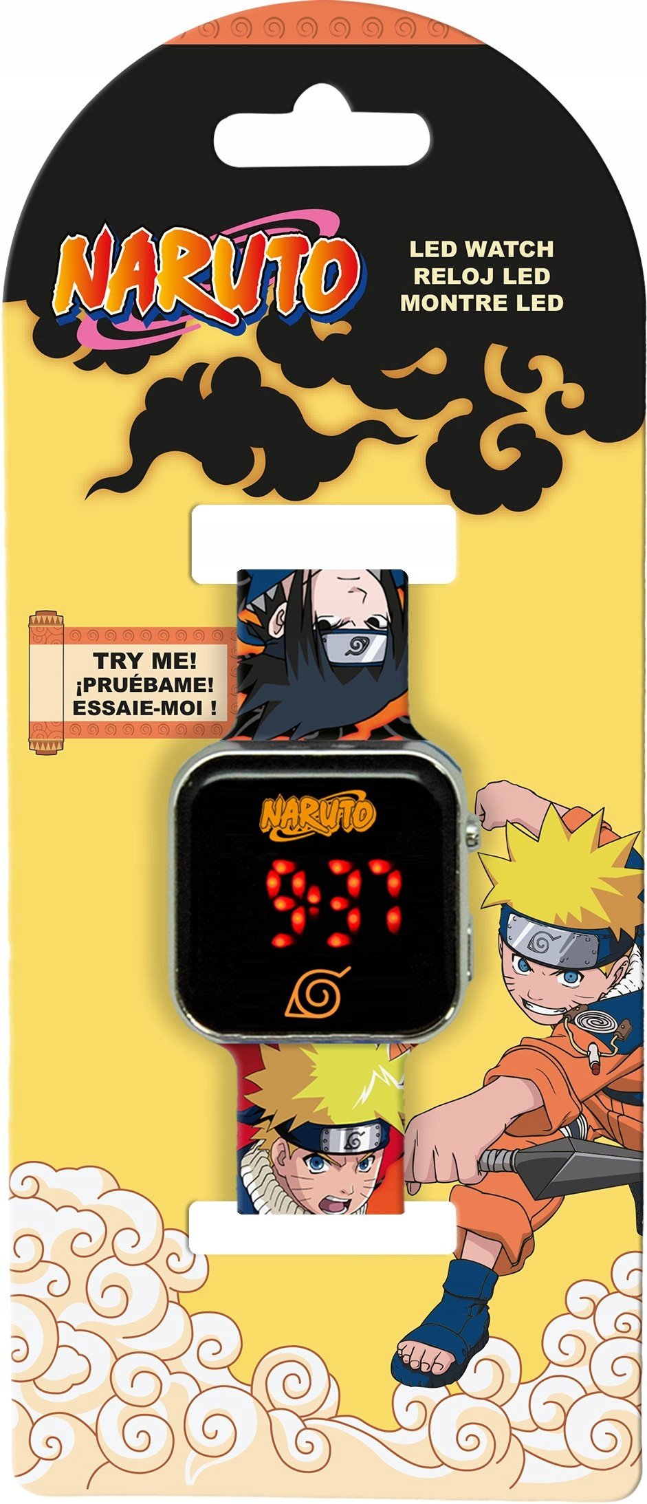 Zegarek LED z kalendarzem Naruto NA00002 Kids Euroswan
